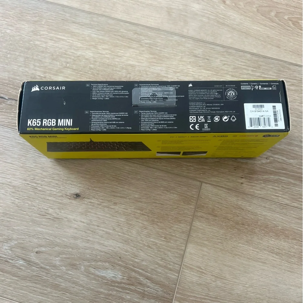 Corsair K65 RGB Mini gaming keyboard
